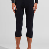 Men's Natural Merinould 200g/m2 3/4 Skiunderbukser - Herre - Black - Gumpel & Co