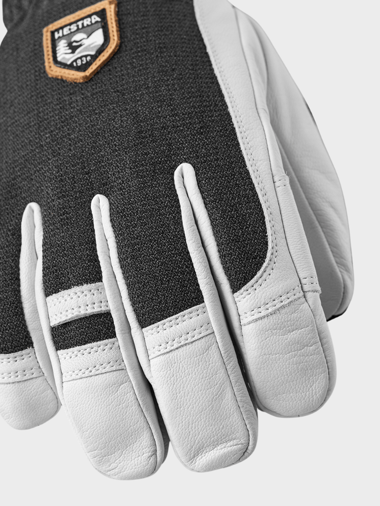Army Leather Patrol 5 - Fingre skihandske - Herre - Charcoal - Gumpel & Co