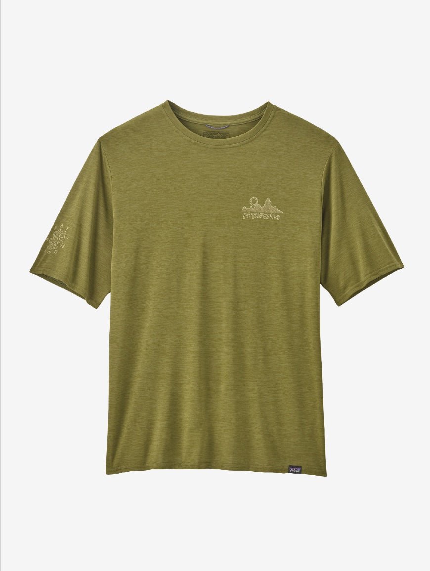 Capilene Cool Daily Graphic Tshirt - Herre - Graze Green - Gumpel & Co