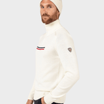 Odysseus Halfzip Merino Strik - Herre - Hvid - Gumpel & Co