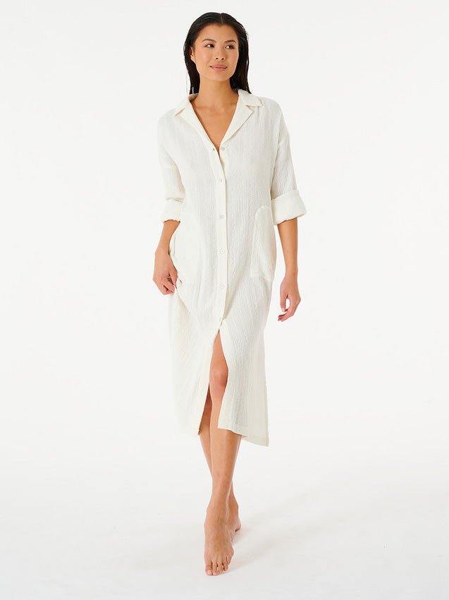 Women's Norah Skjortekjole - Dame - Bone (hvid) - Gumpel & Co