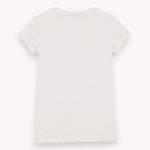 Women's Jacquard Jersey T-shirt | Dame | White - Gumpel & Co
