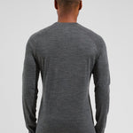 Men's Performance Merinould 150g/m2 Skiundertrøje - Herre - Mette Green/Dark Grey Melange - Gumpel & Co