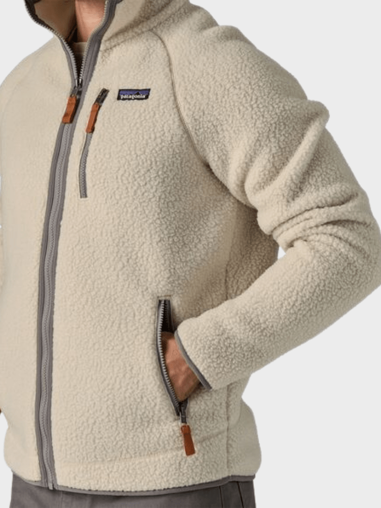 Retro Pile Fleece Trøje - Herre - Pelican - Gumpel & Co