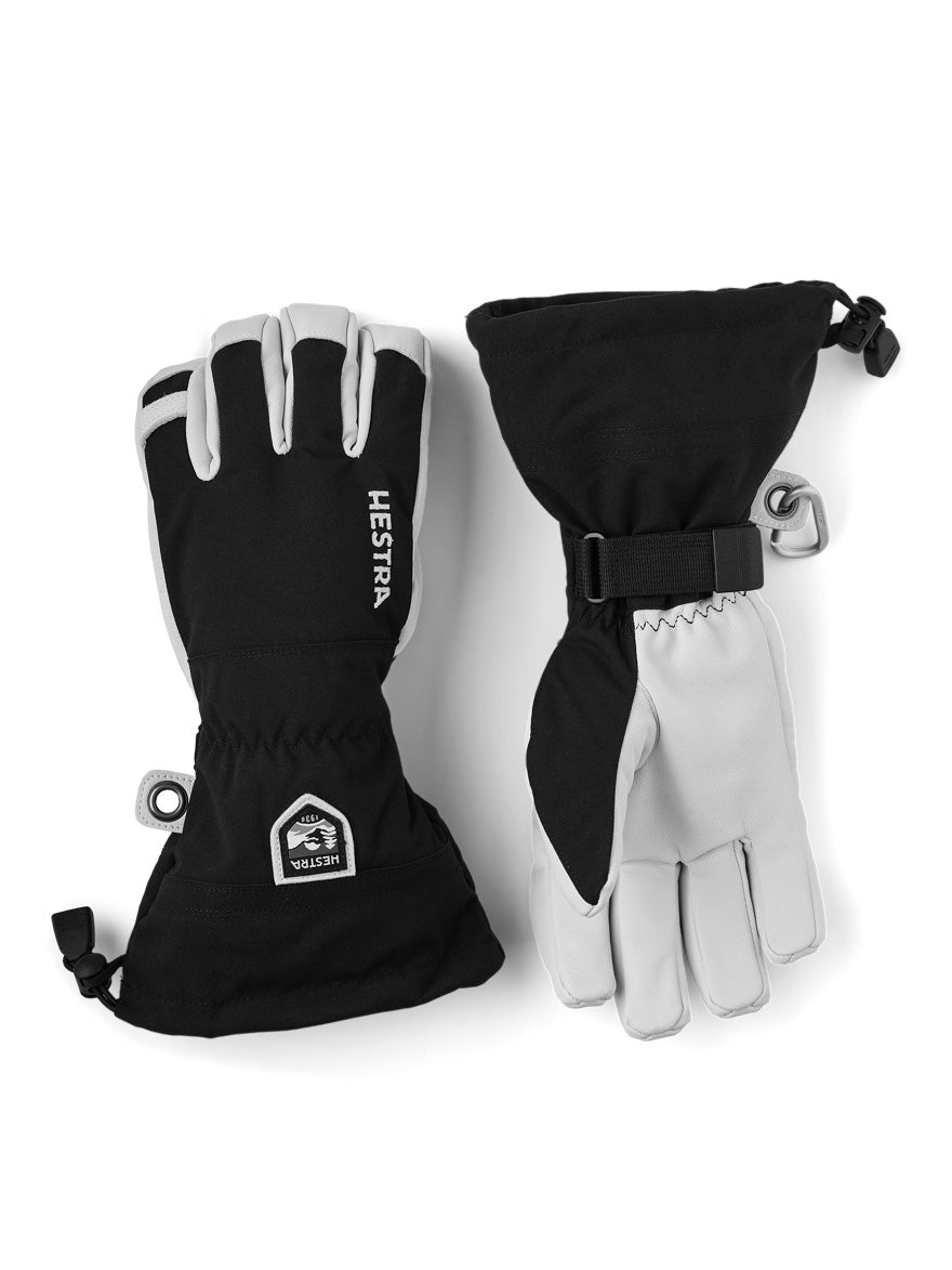 Army Leather Heli 5 - finger Skihandsker - Unisex - Black - Gumpel & Co