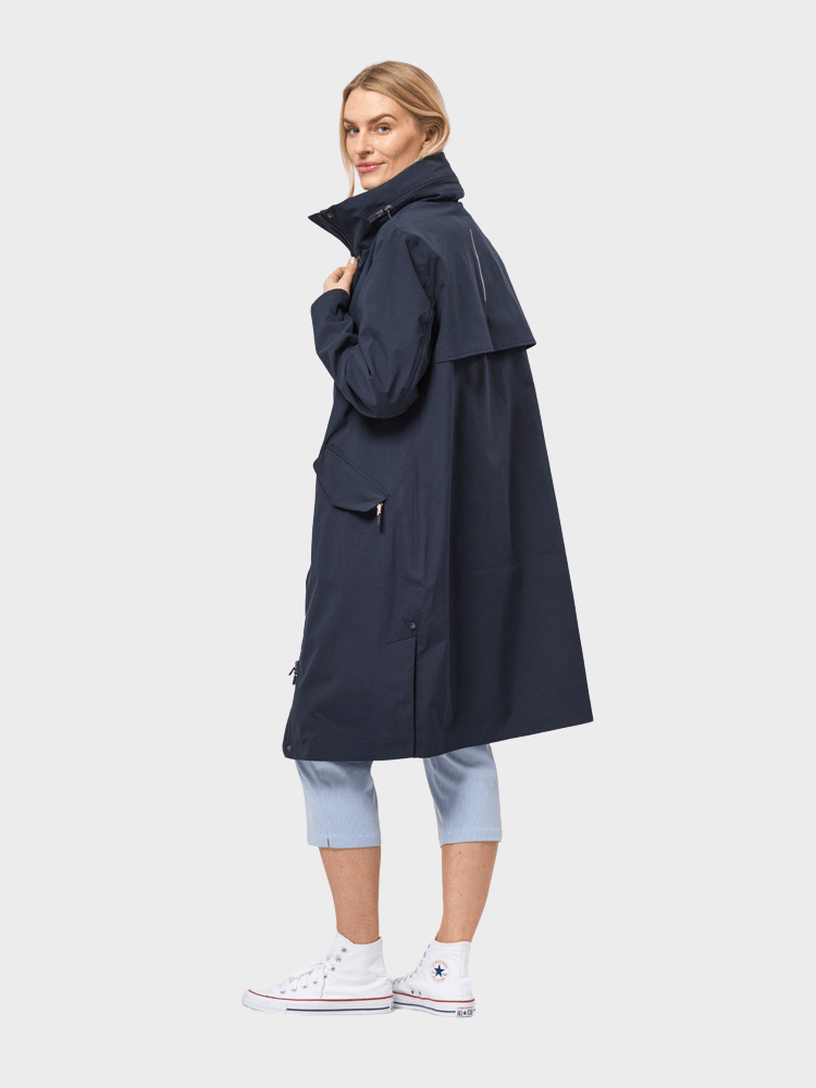 Susan - regnfrakke til damer - Dark Navy - Gumpel & Co