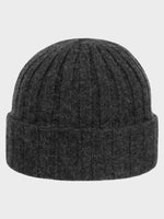 Cashmere Beanie - Unisex - Anthrecite Melange