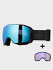 Interstellar RIG® Reflect Ski Goggles w. Extra Lens - Aqua/Quartz/Graphite