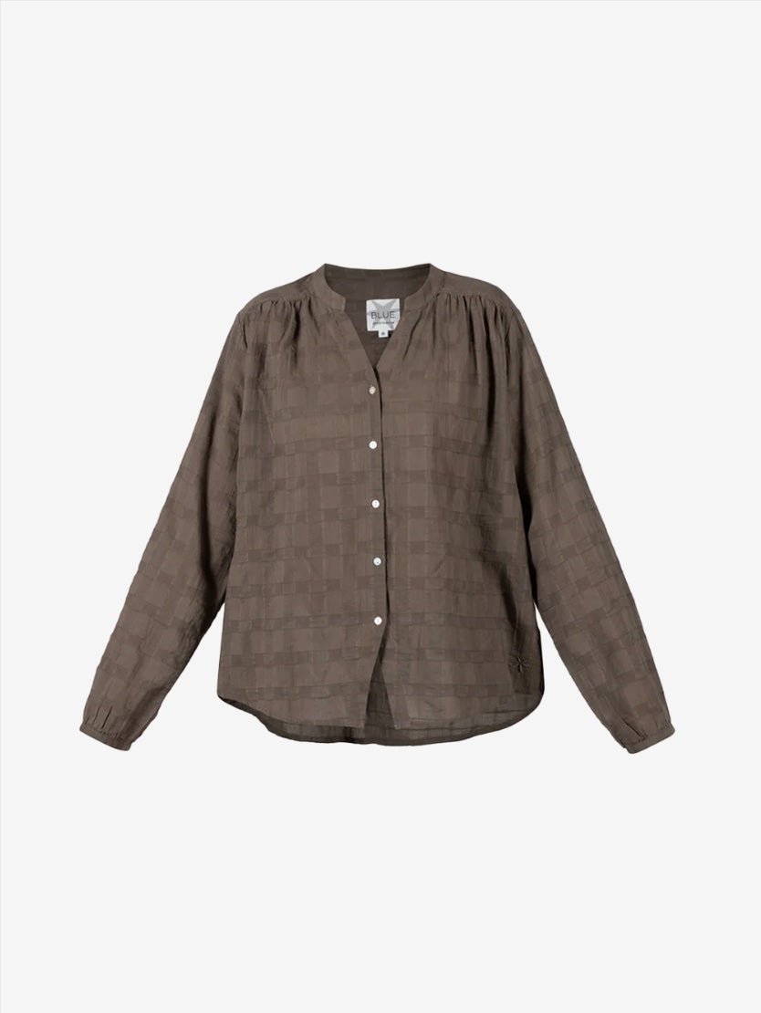 Dalene Check Shirt - Bark - Gumpel & Co