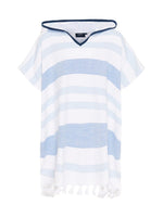 Kids Bondi Beach Poncho - Children - Federal Blue/White