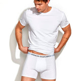Men's 3 - Pak Bambus Base Boxershorts - Herre - White - Gumpel & Co