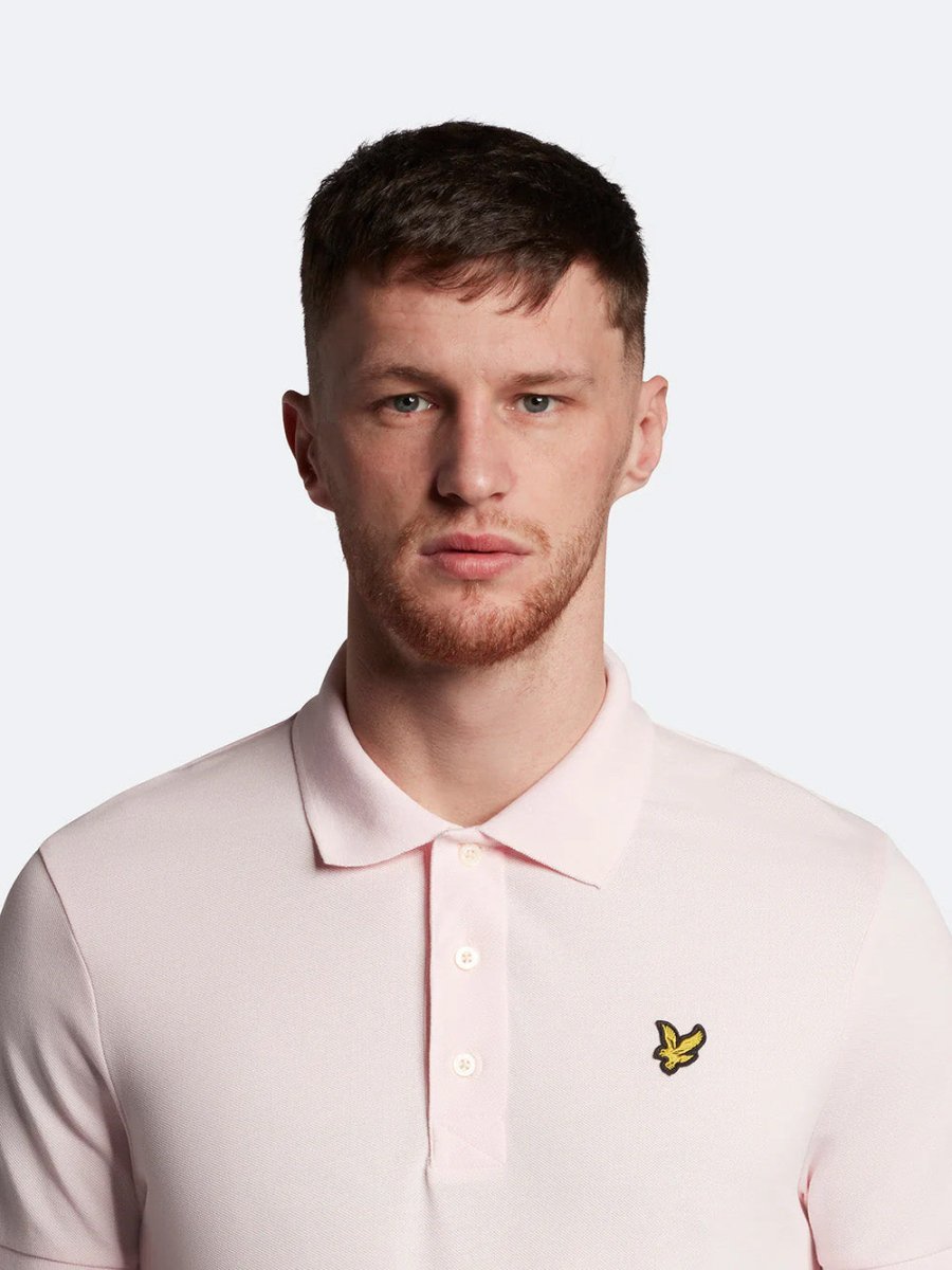 Men's Plain Polo Shirt - Herre - Light Pink - Gumpel & Co