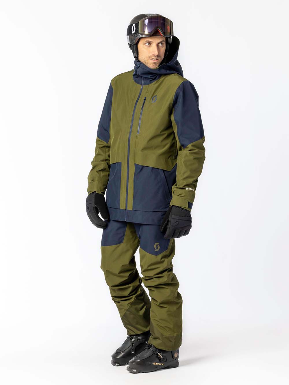 Men's Vertic Gore - Tex 2L Skibukser - Herre - Fir Green/Dark Blue - Gumpel & Co