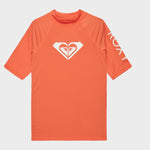 Wholehearted - Uv - bluse med korte ærmer til børn - Emberglow/Coral - Gumpel & Co
