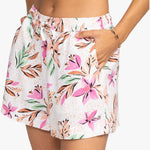 Women's Lekeitio Break Beach Shorts - Dame - Snow White Tropical - Gumpel & Co