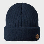 No Wind 32 Wool Mix Beanie - Unisex - Navy - Gumpel & Co
