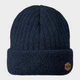 No Wind 32 Wool Mix Beanie - Unisex - Navy - Gumpel & Co
