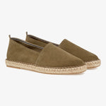 Men's Palma Læder Espadrillos - Herre - Khaki - Gumpel & Co