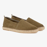 Men's Palma Læder Espadrillos - Herre - Khaki - Gumpel & Co