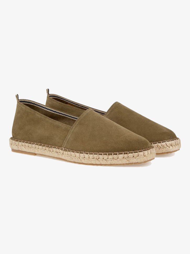 Men's Palma Læder Espadrillos - Herre - Khaki - Gumpel & Co