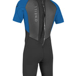 Youth Reactor II 2mm Back Zip S/S Spring våddragt | Børn | Black/Ocean - Gumpel & Co