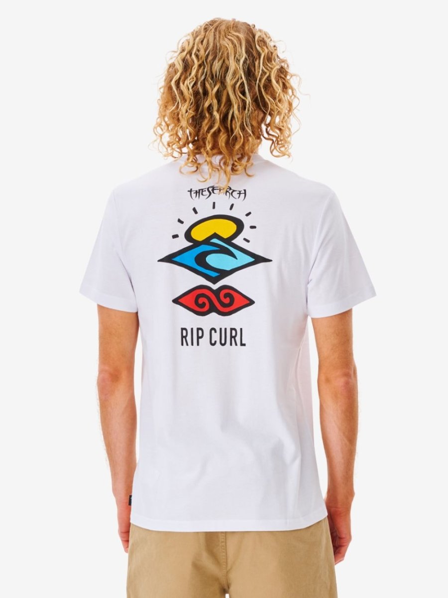 Search Icon Tee - Herre - White - Gumpel & Co