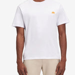 Plain T-shirt With Archive Logo - Herrer - White - Gumpel & Co