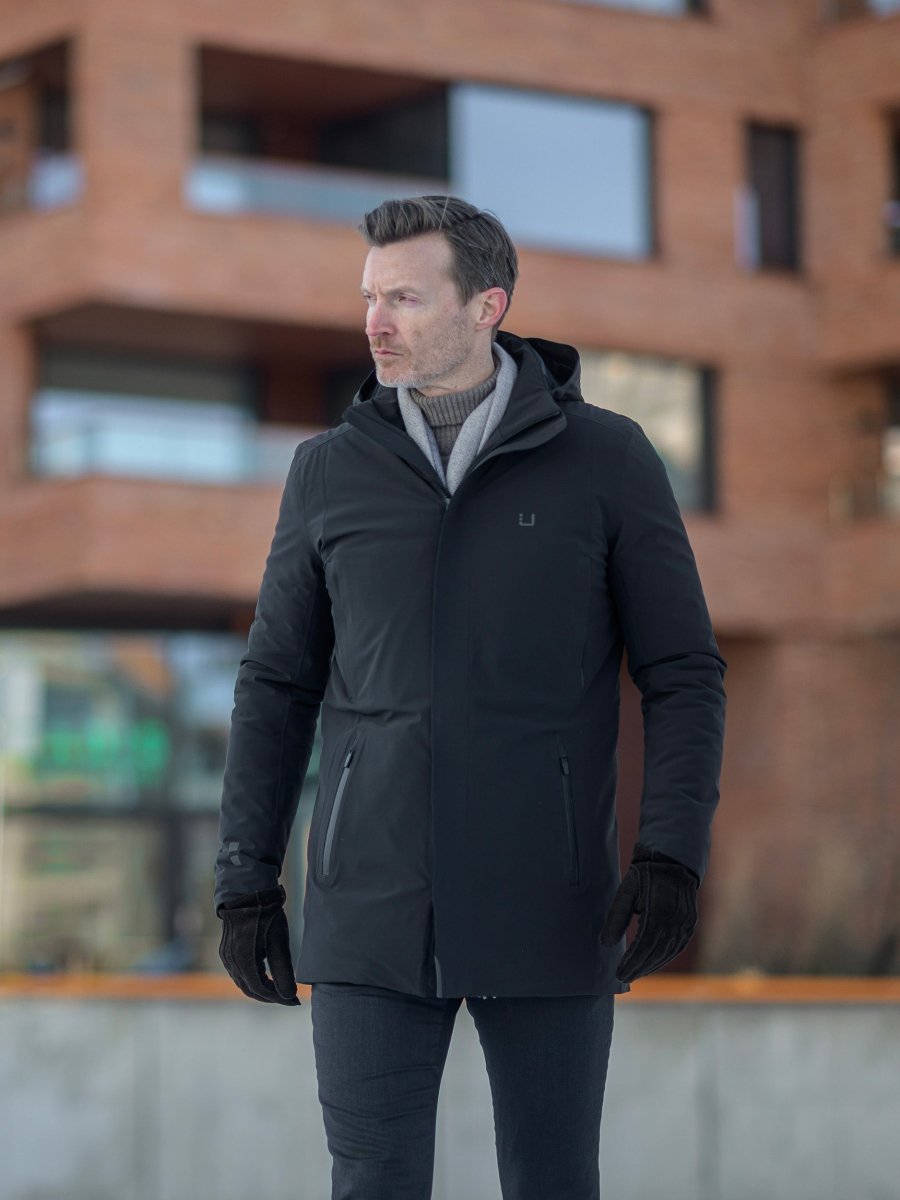 Regulator Parka II Frakke - Herre - Dark Brown Melange - Gumpel & Co