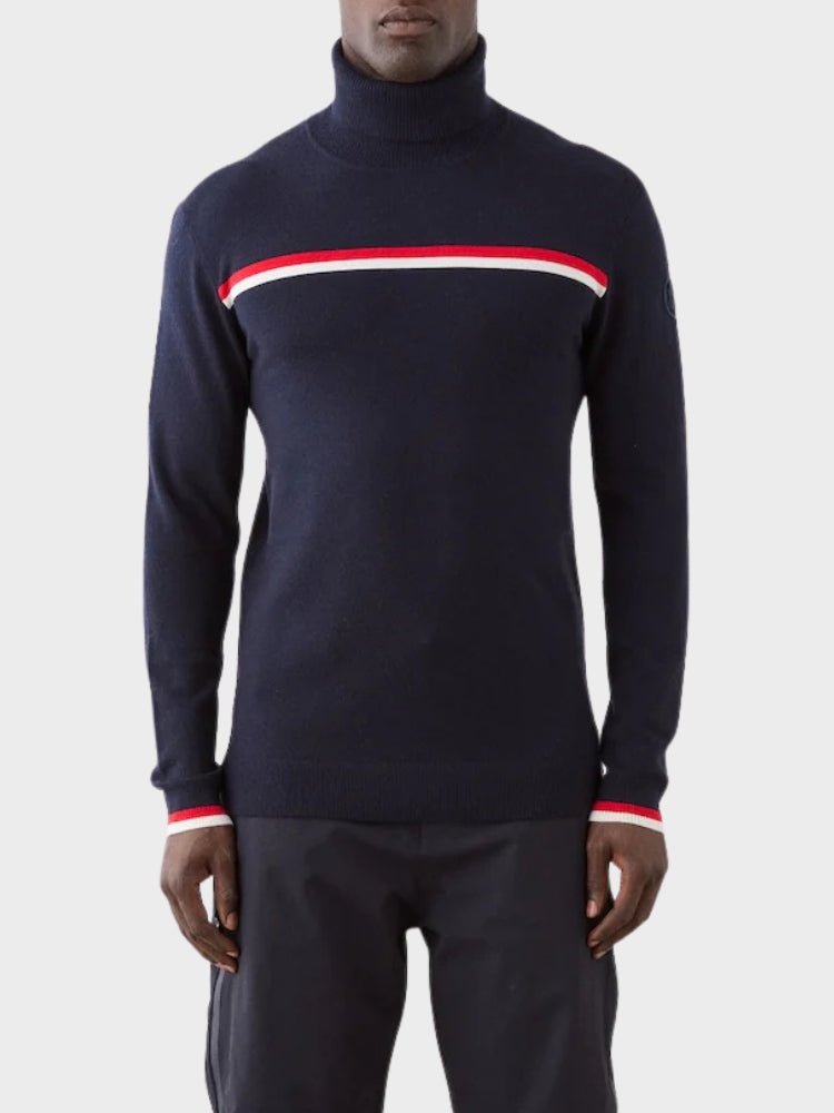 Freebird Turtleneck - Men - Navy Blue - Gumpel & Co