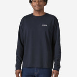 Long Sleeved P 6 Logo Responsibili Tshirt - Herre - Navy - Gumpel & Co