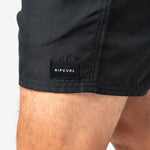 Offset Volley 15 Boardshort - Herre - Black - Gumpel & Co