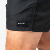 Offset Volley 15 Boardshort - Herre - Black - Gumpel & Co