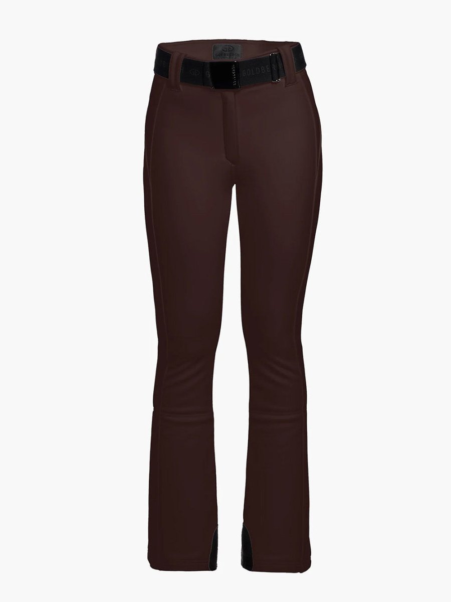 Women's Pippa Softshell Skibukser - Dame - Dark Brown - Gumpel & Co
