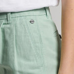 Women's Studios shorts i hør | Dame | Blue Surf - Gumpel & Co