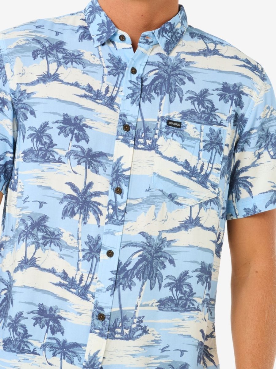 Dreamer Barrel Killa Short Sleeve Shirt - Herre - Sky Blue - Gumpel & Co