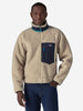 Classic Retro Fleece Sweater - Men - Natural/Navy