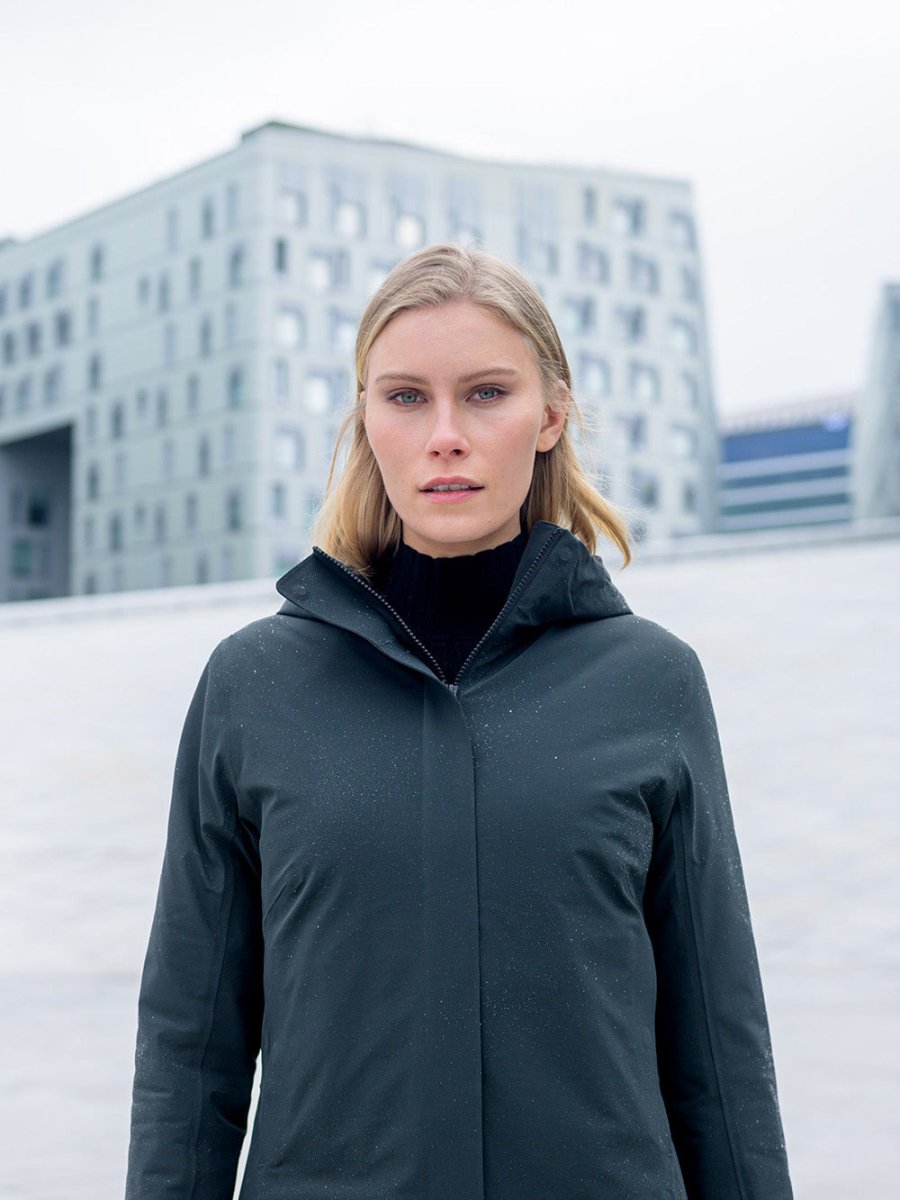 Spectra Frakke - Dame - Night Olive - Gumpel & Co