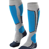 Men's SK2 Intermediate Wool Skisokker - Herre - Light Grey/Blue - Gumpel & Co