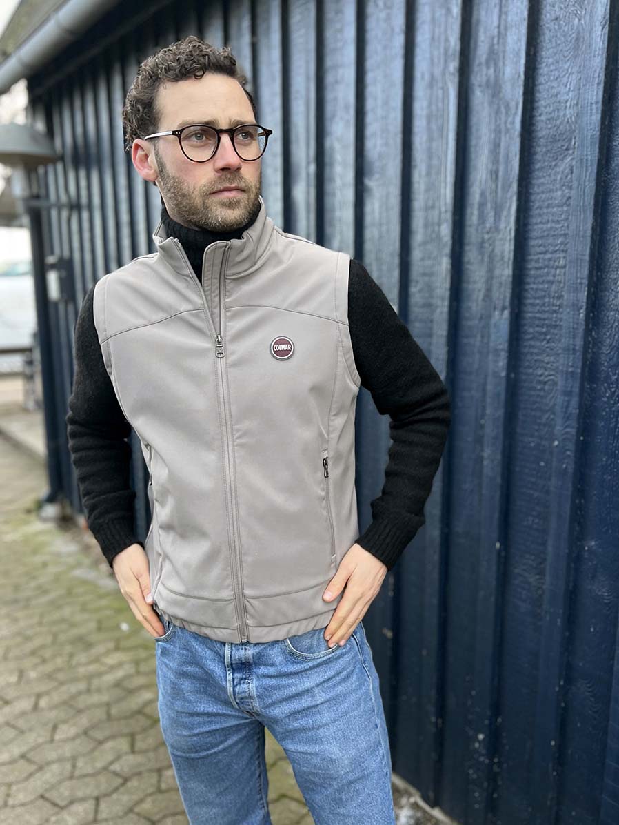 Men's Softshell Vest - Herre - Coffee Cream - Gumpel & Co