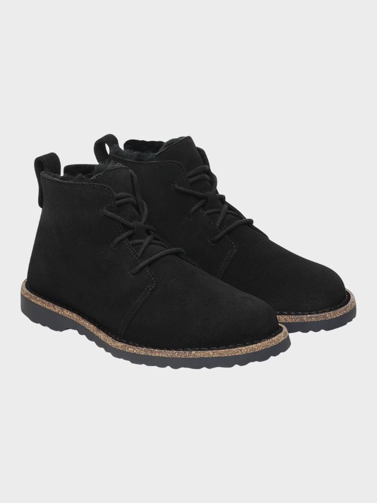 Uppsala Mid Shearling - Women - Black - Gumpel & Co
