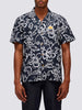 Men's Allov Hibiscus SS Shirt - Men - Vintage Black
