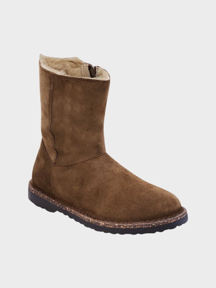 Uppsala Zip Shearling Regular - Womens - Dark Tea - Gumpel & Co