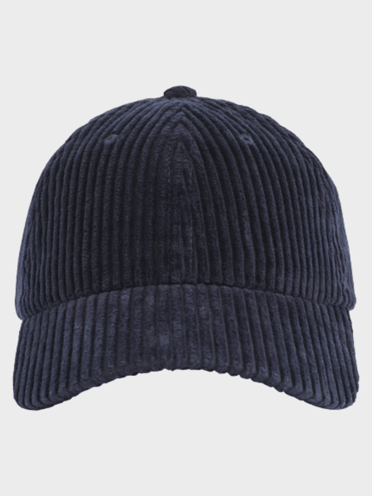 Allan Corduroy Cap - Unisex - Navy - Gumpel & Co