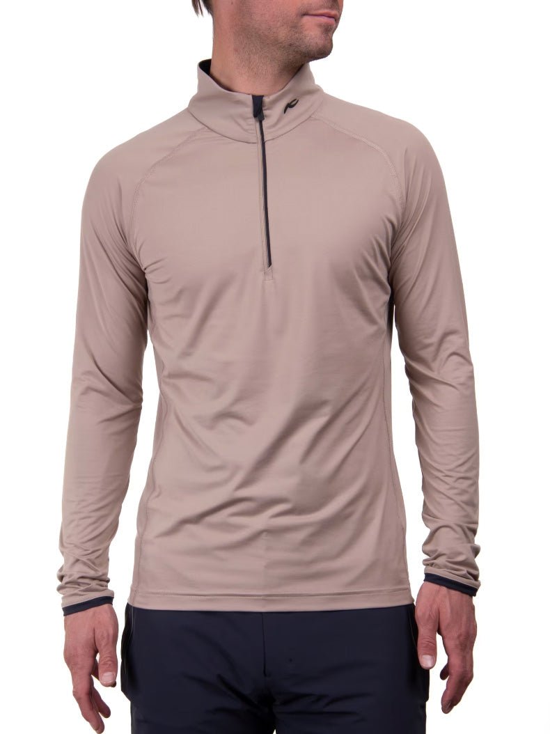 Men's Feel Half Zip Midlayer - Herre - Almond (lysebrun) - Gumpel & Co