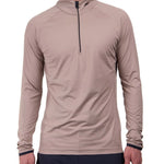 Men's Feel Half Zip Midlayer - Herre - Almond (lysebrun) - Gumpel & Co