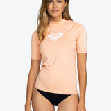 Women's Whole Hearted Short Sleeve UV T-shirt - Dame - Salmon - Gumpel & Co