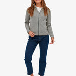 Better Sweater Fleece Trøje - Dame - Birch White - Gumpel & Co