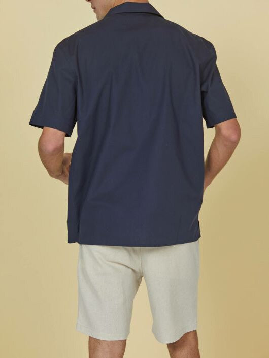 Men's Surf Road Skjorte - Herre - Navy - Gumpel & Co