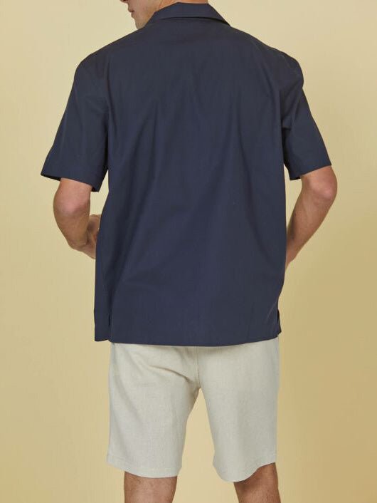 Men's Surf Road Skjorte - Herre - Navy - Gumpel & Co