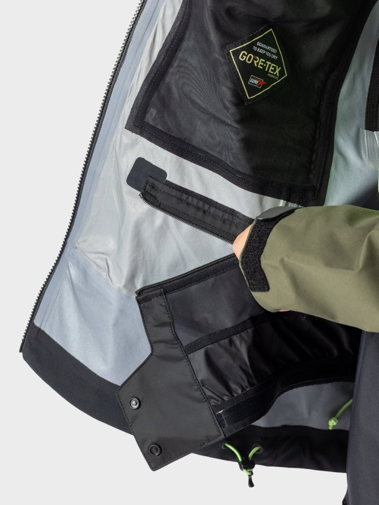 Explorair GTX 3L Skijakke - Dame - Hvid / Sort - Gumpel & Co